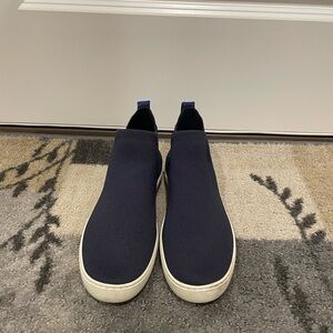 Rothy's Blue and White Slip-On Shoes